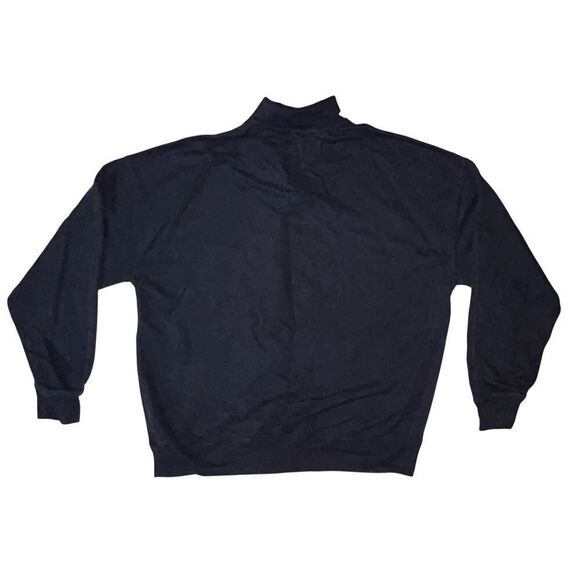 Mens Black Abercrombie and Fitch Soft Fleece Polo Size L - Picture 2 of 3